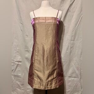 Chanel 1999 Iridescent Pink Linen Runway Dress – Spring RTW Collection